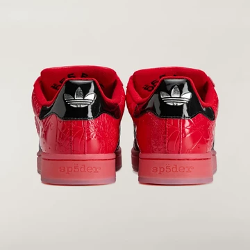 Sp5der x adidas Superstar II Red Fersen