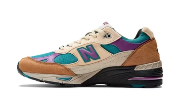Palace New Balance 991 Brown seite innen