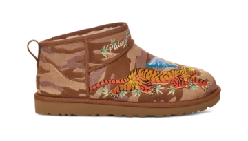 Palace x UGG Classic Ultra Mini Boot Tiger Pack Außenseite