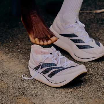 adidas Adizero Adios Pro Evo 3 White Black schräg