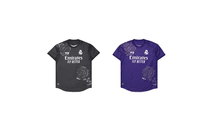 Das Y3 Real Madrid Jersey von Vorne auf weißem Hintergrund