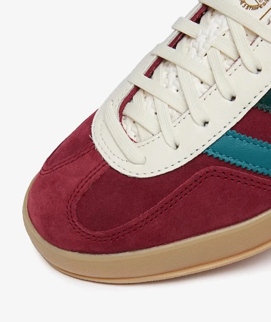 adidas gazelle silver green womens adidas Gazelle Indoor (Maroon/White) main image 1