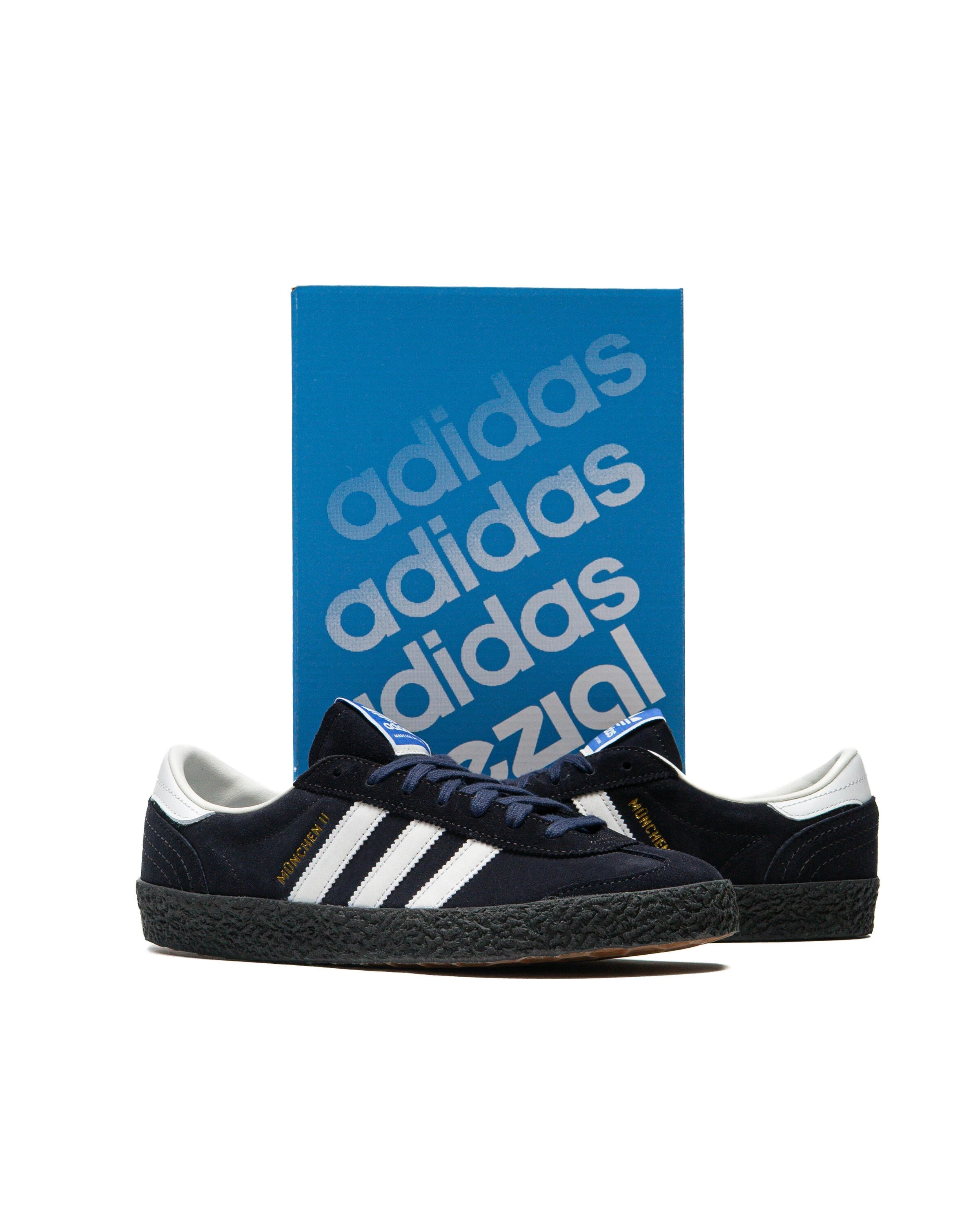 adidas Munich II SPZL Black Blue Gum JR1544 | Dead Stock