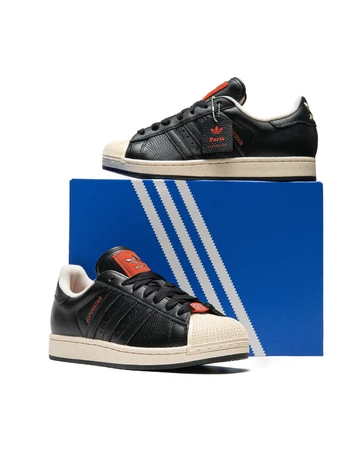 adidas Superstar II Paris Core Black Schuhkarton