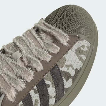 adidas Superstar II Green Camo Zehen Details