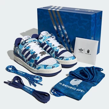 BAPE adidas Forum Low Blue Camo 30th Anniversary - Übersicht