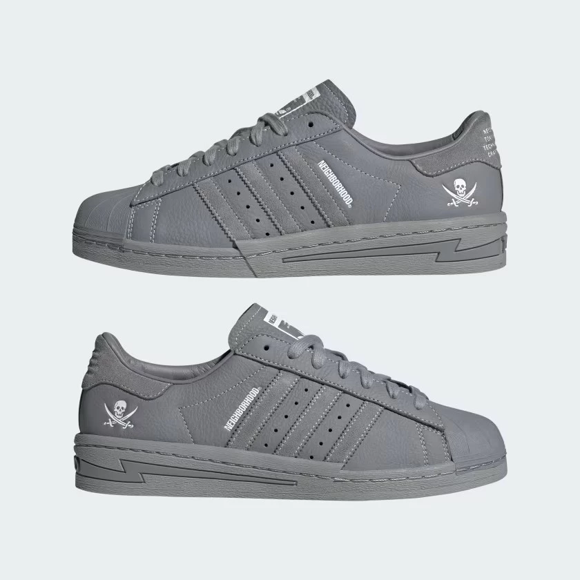 Neighborhood adidas Superstar Cement Grey
