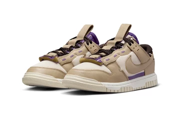 Nike Air Dunk Jumbo Tan Mushroom seite schräg