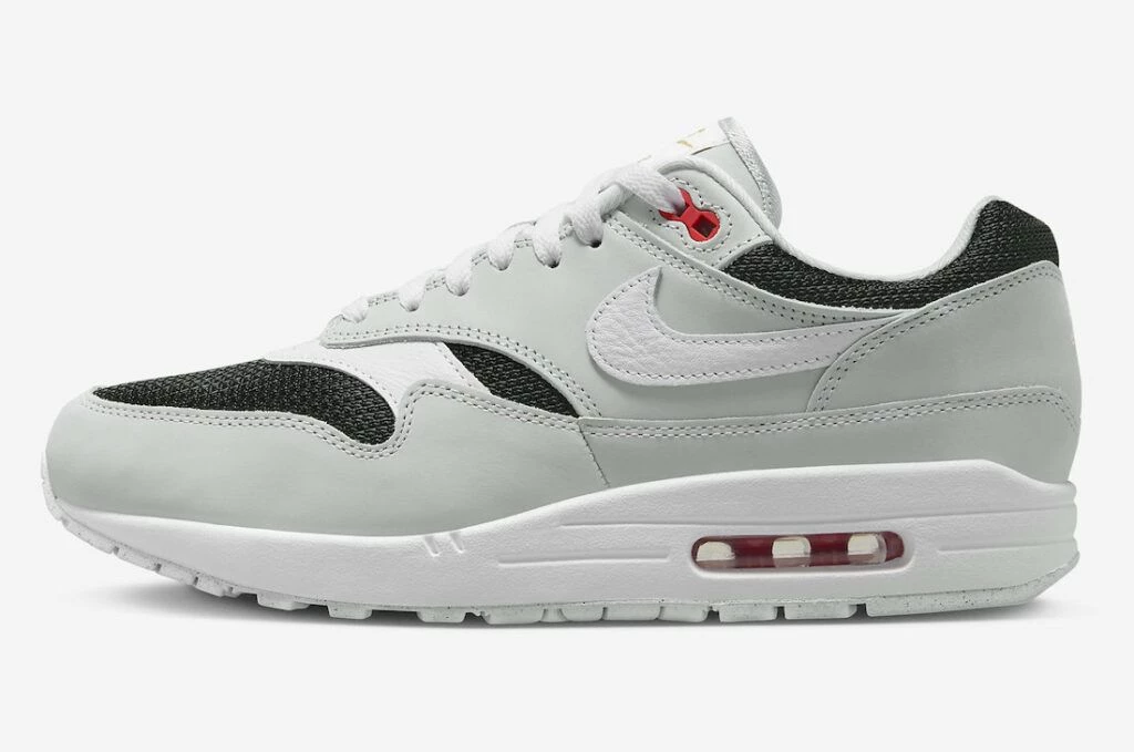 Nike air max 1 red and grey hotsell