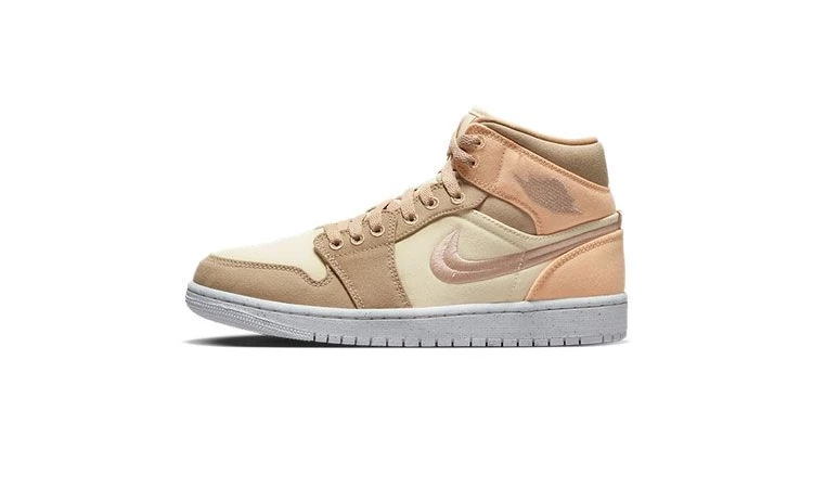 Jordan 1 Mid Muslin Celestial Gold