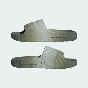 adidas adilette 22 Green Silver rechts links