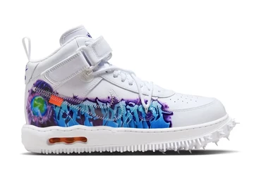 Off White Nike Air Force 1 Mid Graffiti  Außenseite