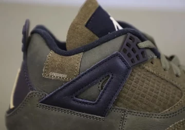Jordan 4 Craft Medium Olive Detail Knöchelkragen
