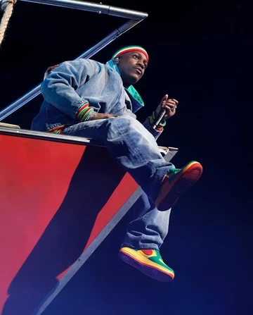 Lil Yachty x Nike Air Force 1 Lucky Green worn