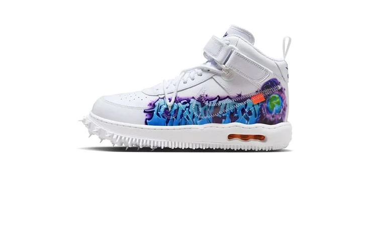 Off White Air Force 1 Mid White Graffiti