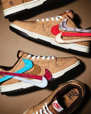 CLOT Nike Dunk Low Cork Lookbook 1