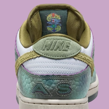 Alexis Sablone Nike SB Dunk Low Oil Green Ferse