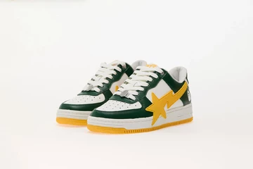 Bape Sta 2 M2 Green Yellow Paar von der Seite