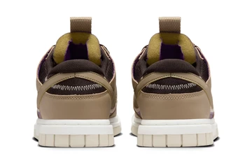 Nike Air Dunk Jumbo Tan Mushroom von hinten