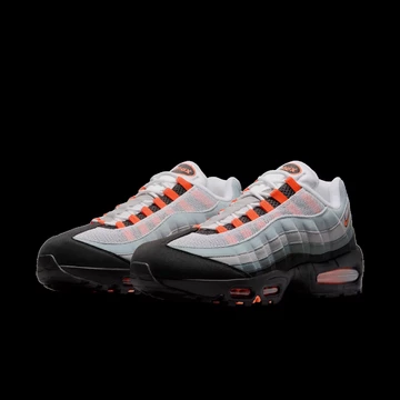 Air Max 95 Bright Mandarin Paar seitlich