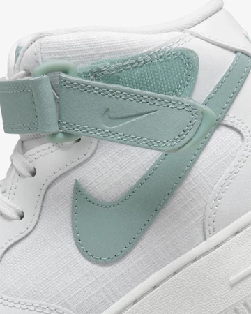 Air Force 1 Mid Jade Ice Detail Swoosh