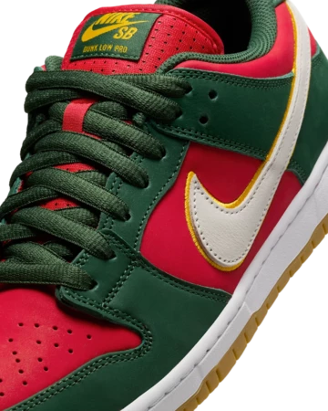 Nike SB Dunk Low Seattle Supersonics Upper Details