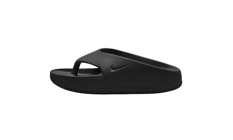 Black and white nike flip flops online