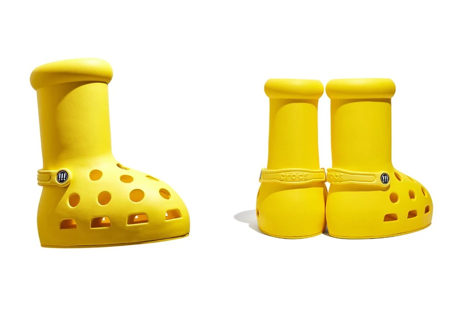 MSCHF Crocs Yellow Big Boot