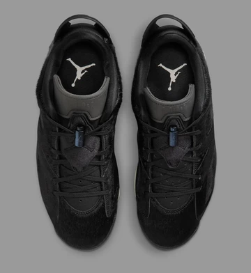 Air Jordan 6 Low Blackout von oben