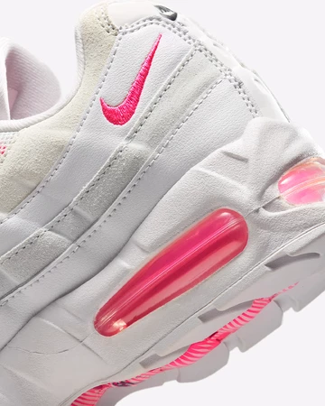 Air Max 95 Hyper Pink Platinum Ferse Details