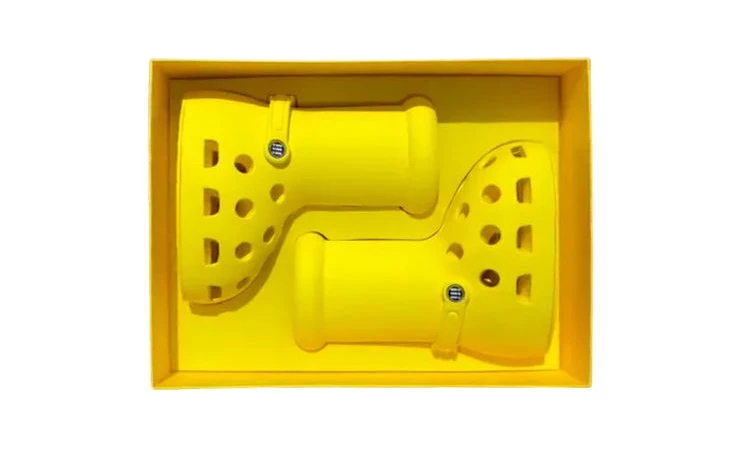 MSCHF Crocs Yellow Big Boot