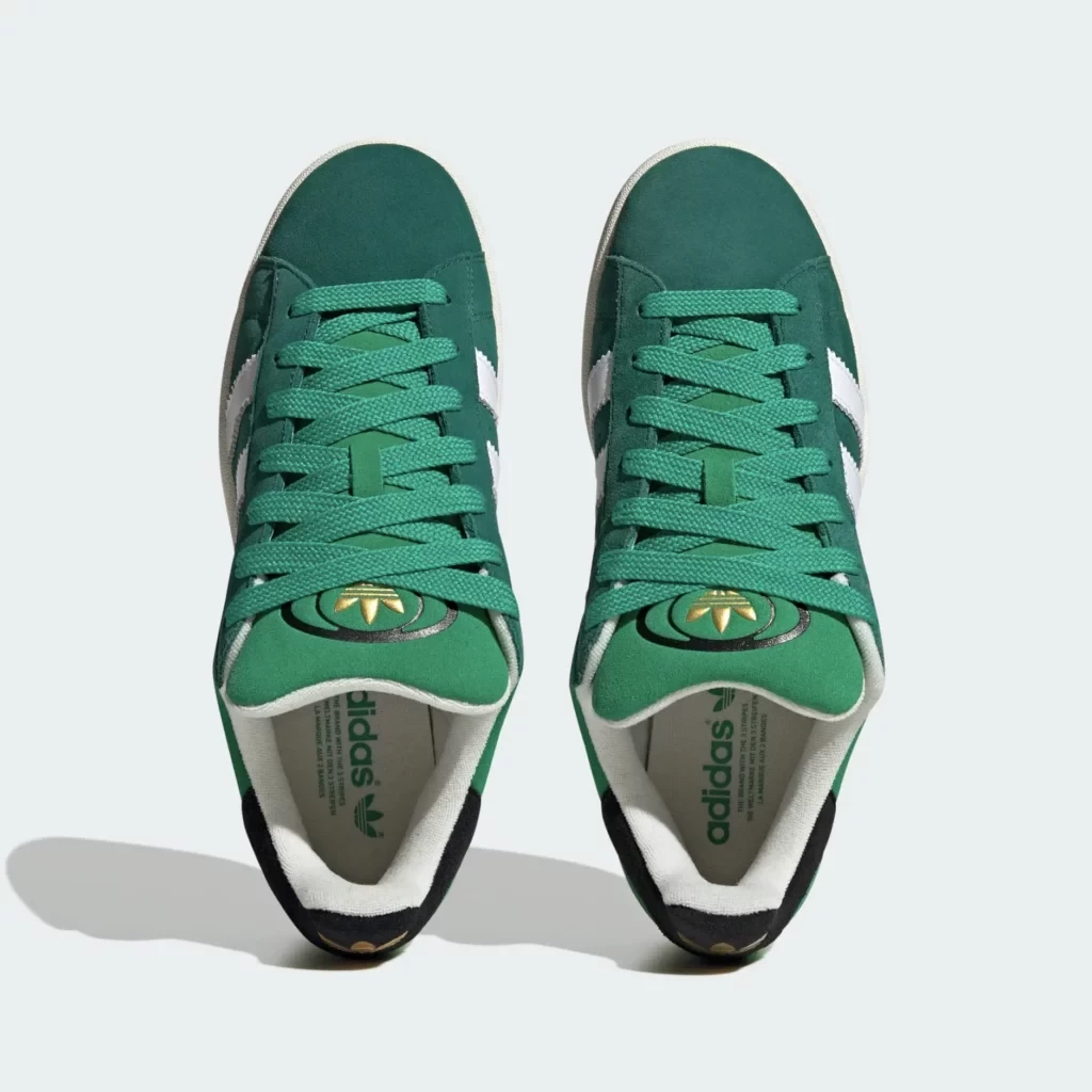 adidas gazelle silver green womens Adidas Campus 00s Dark Green White J – YOURFAULT main image 0