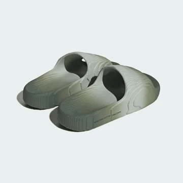 adidas adilette 22 Green Silver paar von Hinten