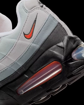 Air Max 95 Bright Mandarin Ferse Details