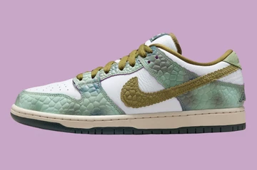 Alexis Sablone Nike SB Dunk Low Oil Green Außenseite