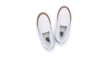 Vans Knu Slip On White Gum von Oben