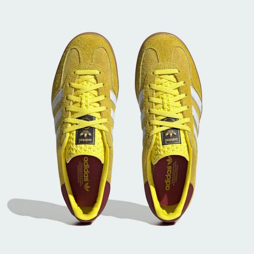 adidas gazelle silver green womens Adidas Gazelle Indoor Bright Yellow Collegiate Burgundy