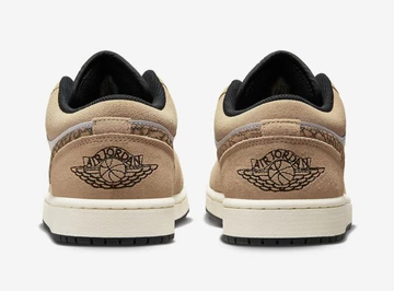 Jordan 1 Low Brown Elephant von Hinten