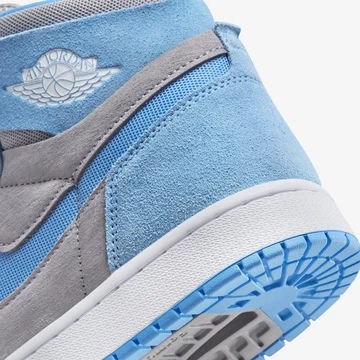 Jordan 1 Zoom CMFT 2 University Blue Detail Ferse