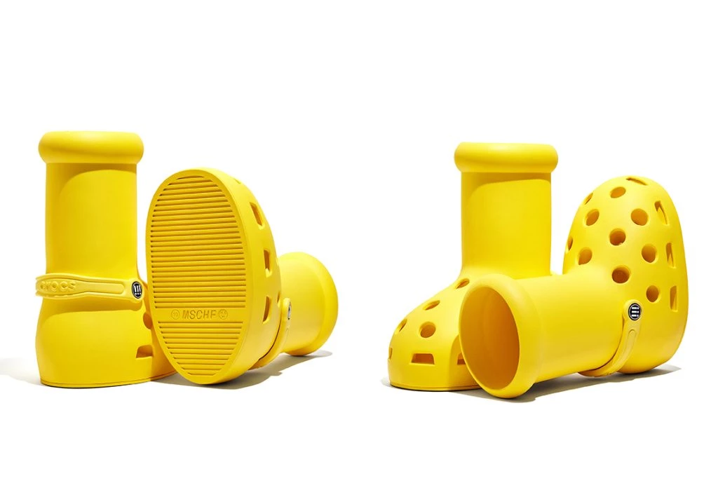 MSCHF Crocs Yellow Big Boot | Dead Stock display picture 3