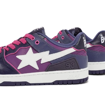 Bape SK8 Sta M2 Purple Paar Ferse