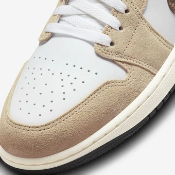 Jordan 1 Low Brown Elephant Detail Toebox