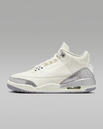 Air Jordan 3 Retro Sail Metallic Silver Außenseite