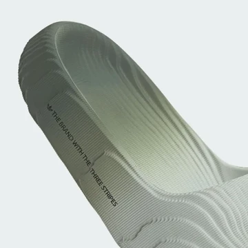 adidas adilette 22 Green Silver Detail Ferse
