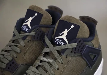 Jordan 4 Craft Medium Olive Detail Zunge