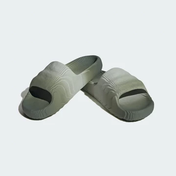 adidas adilette 22 Green Silver Paar