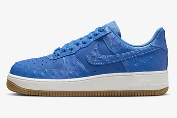 Der Air Force 1 Low LX Blue Ostrich von außen