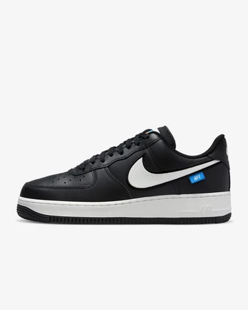 Air Force 1 Low Black White Swoosh