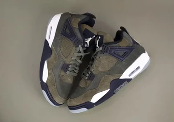 Jordan 4 Craft Medium Olive Paar Außenseite