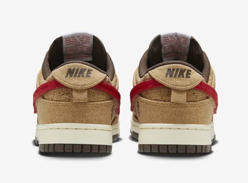 CLOT Nike Dunk Low Cork von hinten